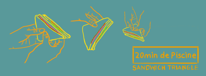 Épisode Sandwich Triangle – 20 Minutes de Piscine de l'émission Sandwich triangle