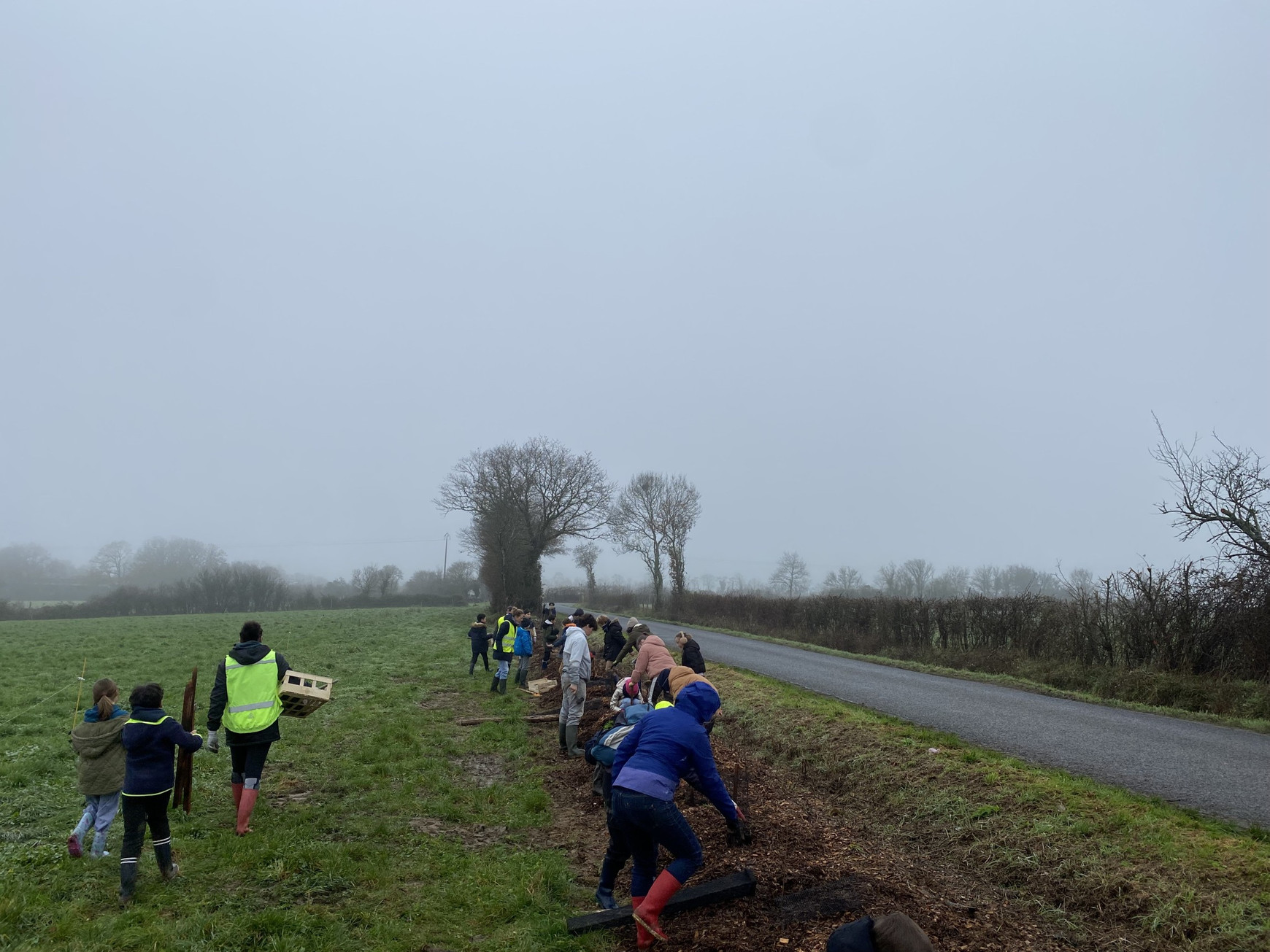 @Matthieu BOISSE A Pontchâteau, les enfants replantent les haies bocagères