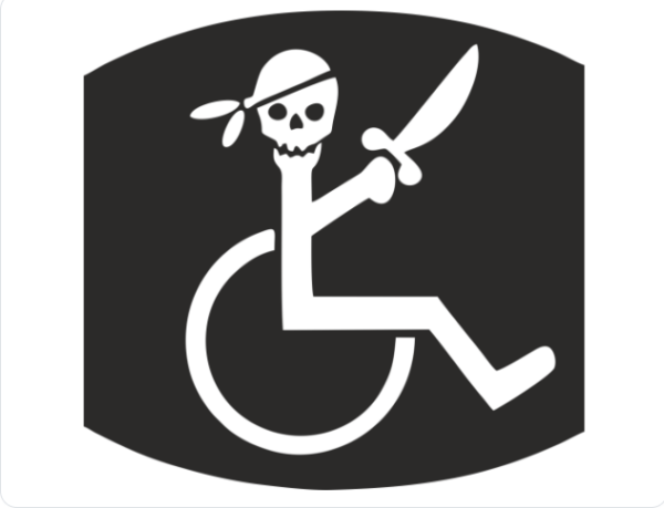 Sticker voiture pirate