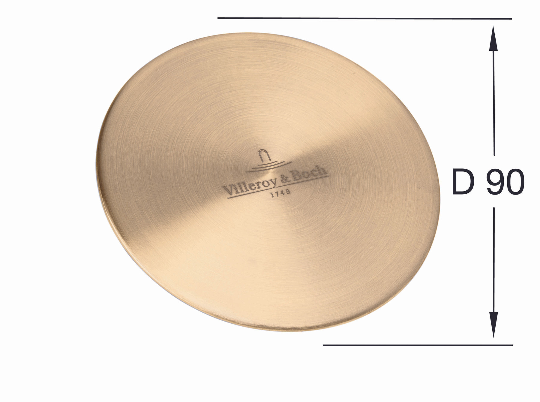 Schéma de «  Cache-bonde Villeroy & Boch inox doré  »