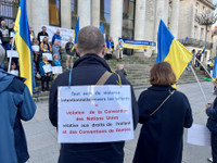 4 ans de guerre en Ukraine, rassemblement hommage aux enfants déportés