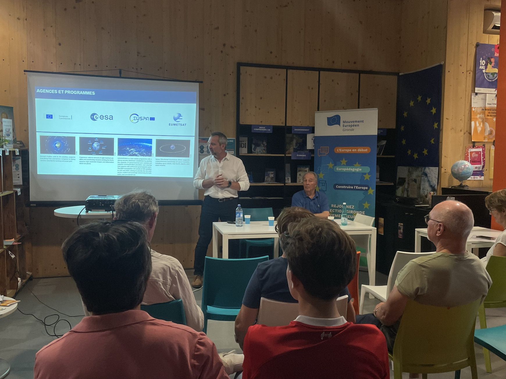 Conférence du mouvement européen au CRIJNA © Camille Buonanno. Où en est la souveraineté européenne spatiale ?