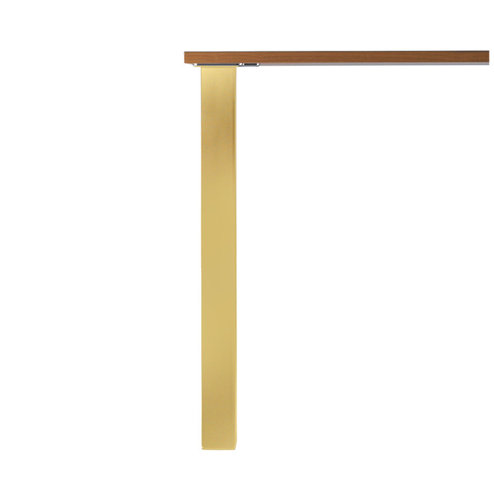 Pied carré Doré 890 mm