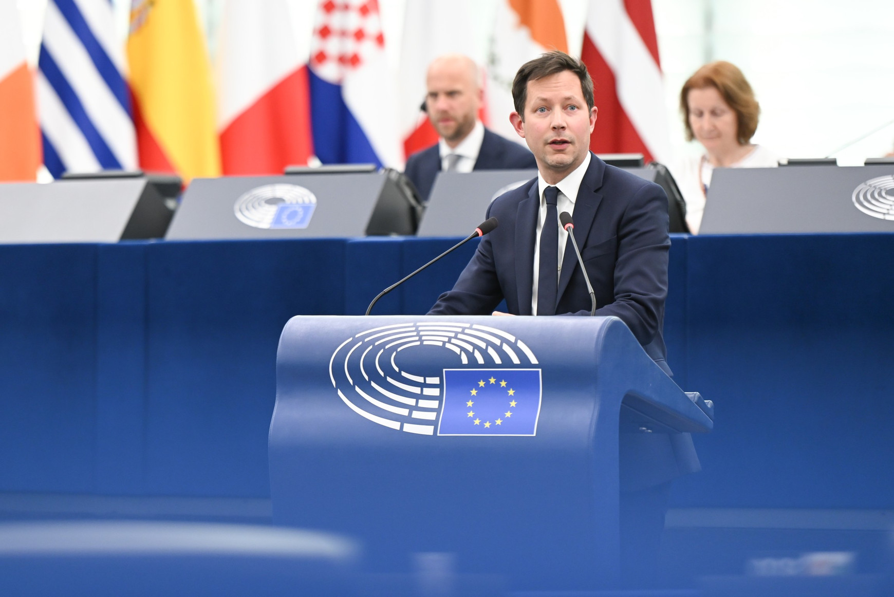 François-Xavier Bellamy, député européen (PPE) © European Union 2026 - Source : EP La digue droite-extrême droite a cédé au Parlement européen