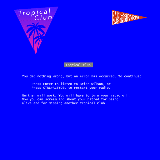 Épisode Tropical Club #58 de l'émission Naufrage à Waikiki