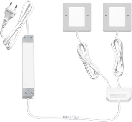 2 SPOTS HOMA S ALU+CABLE+CONV