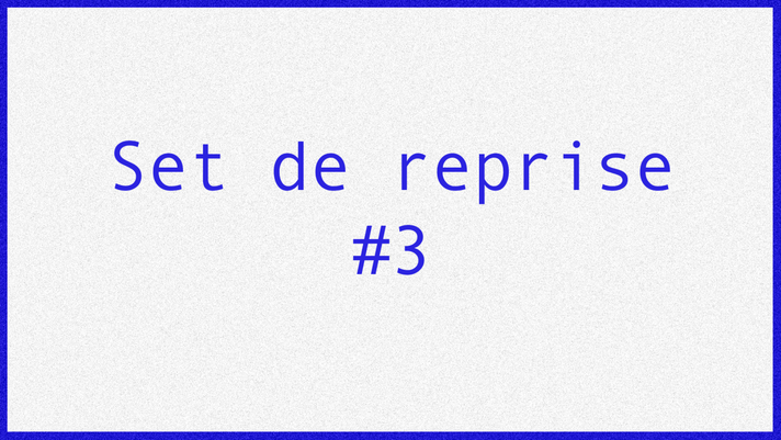 Épisode Mythologies : Set de reprise #3 de l'émission Mythologies