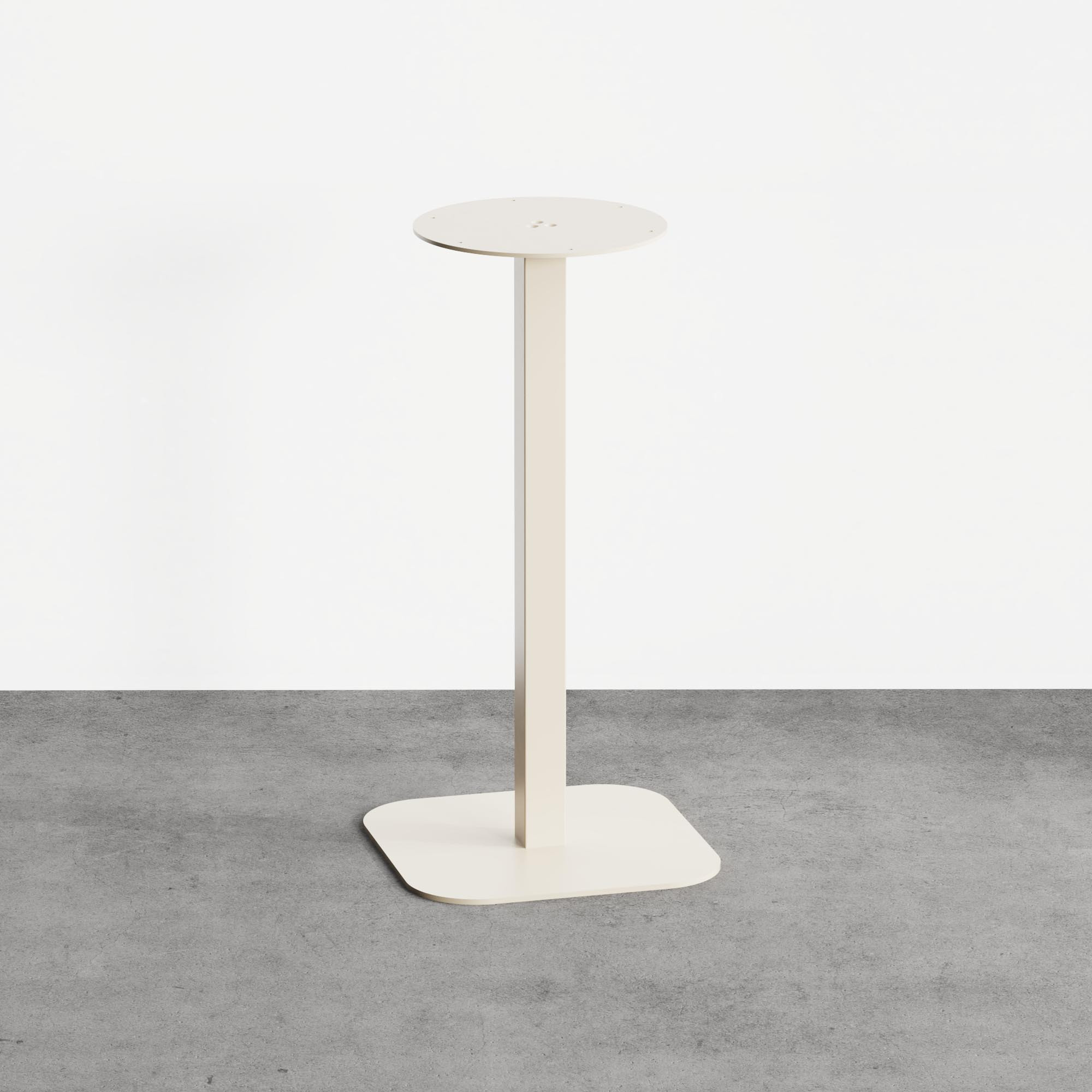 Pied Jane carré arrondi Crème 900 mm