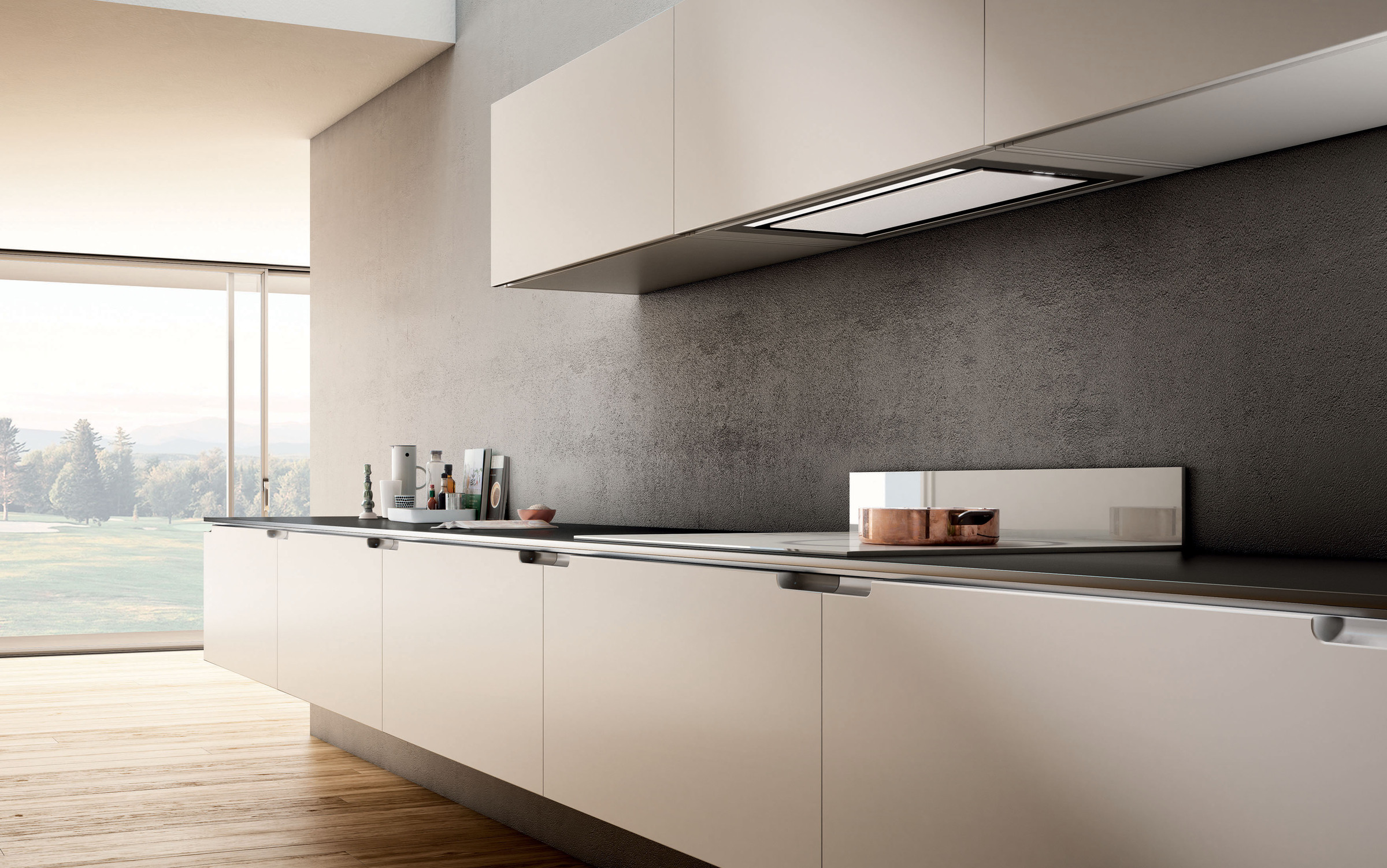 Hidden 2.0 Inox et verre blanc