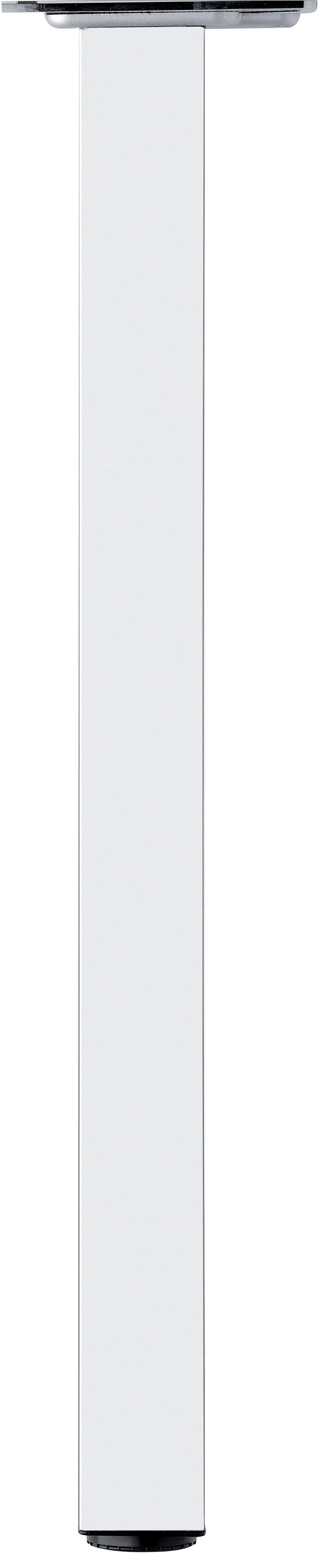 Pied carré Blanc 870 mm