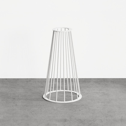 PIED ZOE BLANC H71 DIAM. 40X20