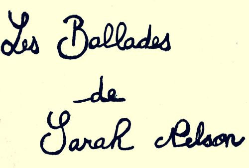 Les Ballades de Sarah Nelson