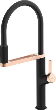 MIT EVIER LAITON NOIR MAT OR ROSE