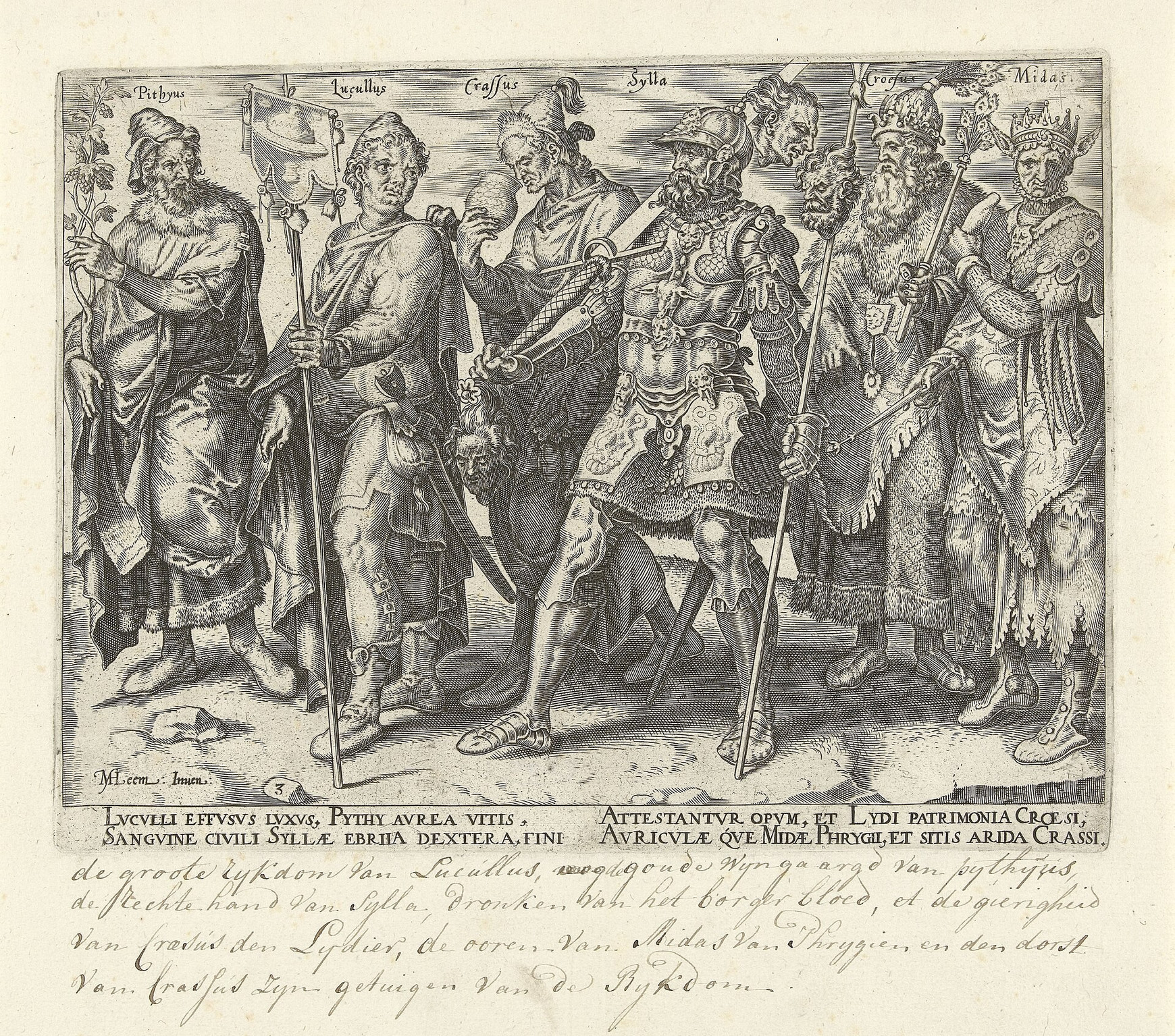 Marcus Licinius Crassus contemplant ses richesses © Wikimedia Commons Sémantique de l'Histoire