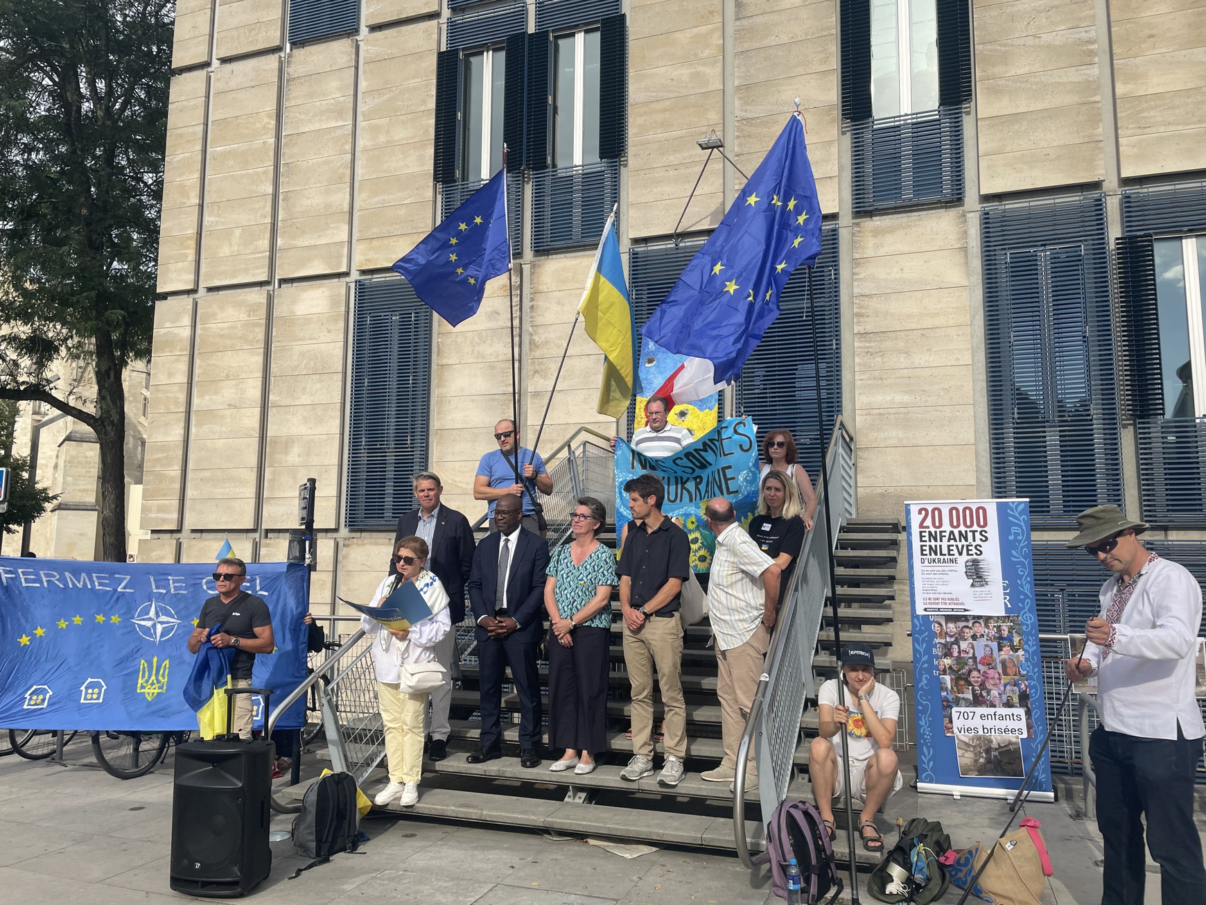 © Camille Buonanno. À Bordeaux, la communauté ukrainienne continue de célébrer la fête l'indépendance malgré la guerre