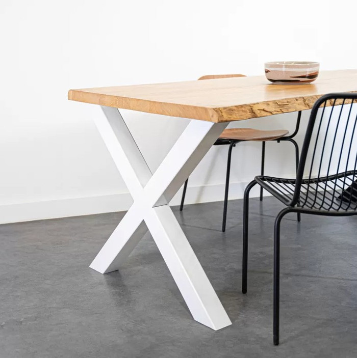 Pied Elsa Blanc 710 mm