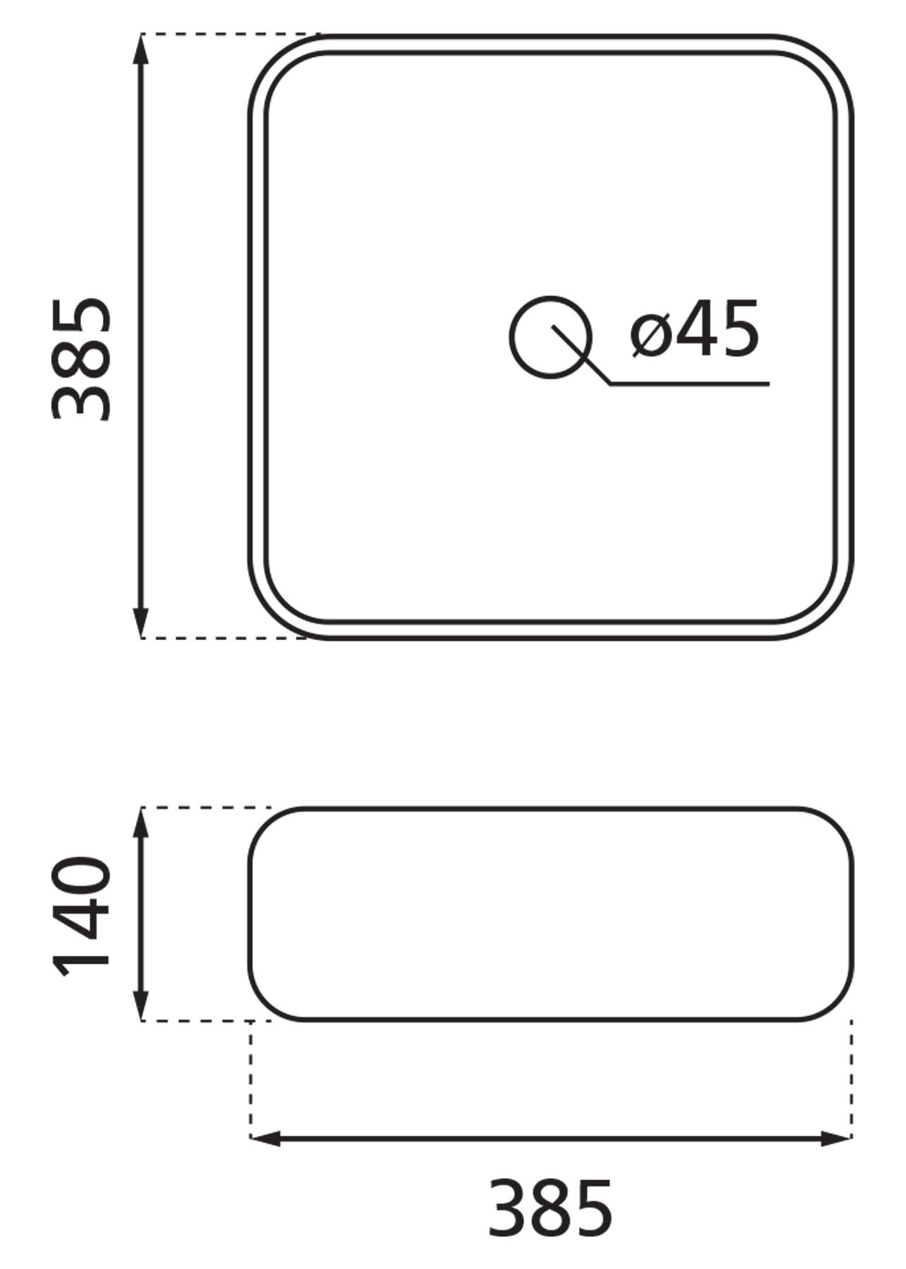 Schéma de «  Vasque Dinan Blanc mat  »