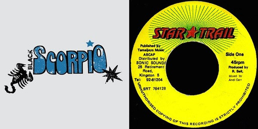 Bam Salute special Black Scorpio & Star Trail labe...