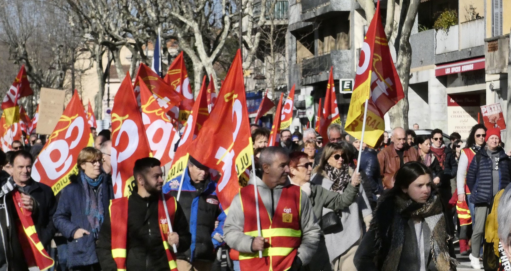 Manifestation de la CGT le 31 janvier 2023  © : Cyrille Graslin pour l'UL CGT Draguignan - La CGT Aujourd'hui en Europe - 13 juin 2024