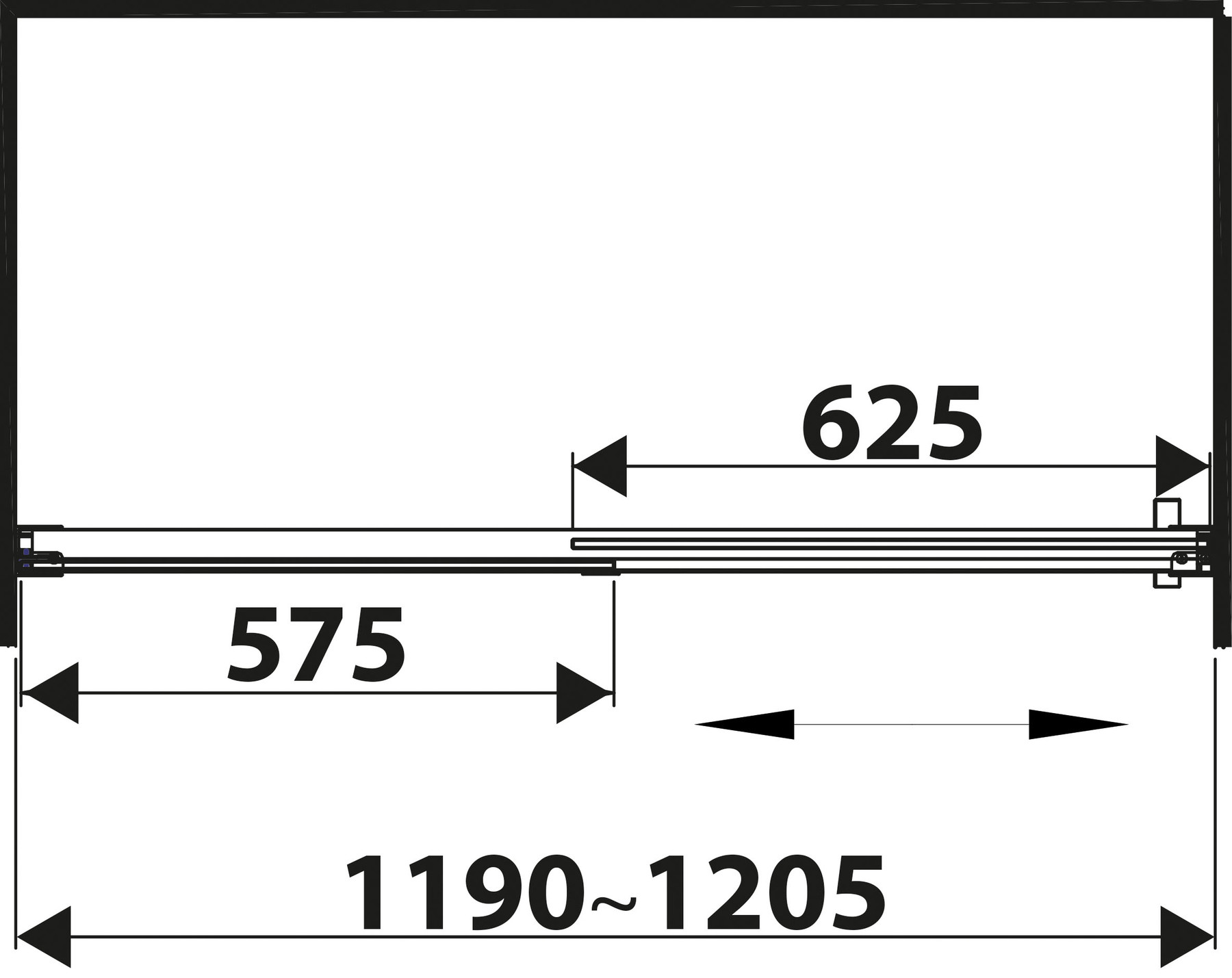 Schéma de «  Paroi de douche Calao+  »