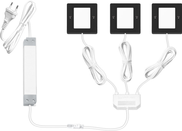 3 SPOTS HOMA S NOIR+CABLE+CONV
