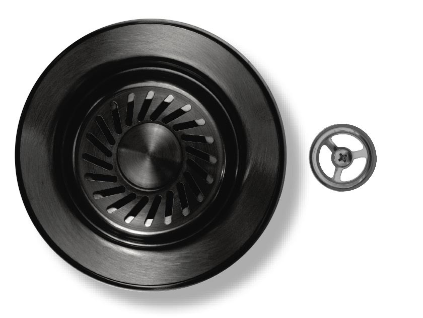 Vidage & trop plein gun métal