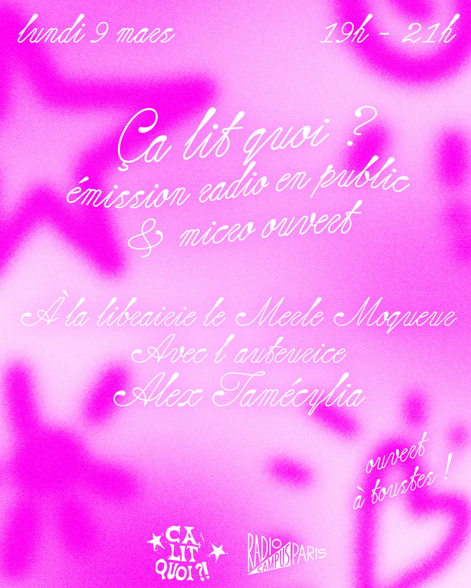 Pour une littérature queer et féministe : émission à la librairie Le Merle Moqueur !