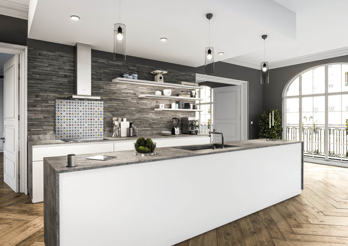 Fond de hotte Déko Graphik vintage