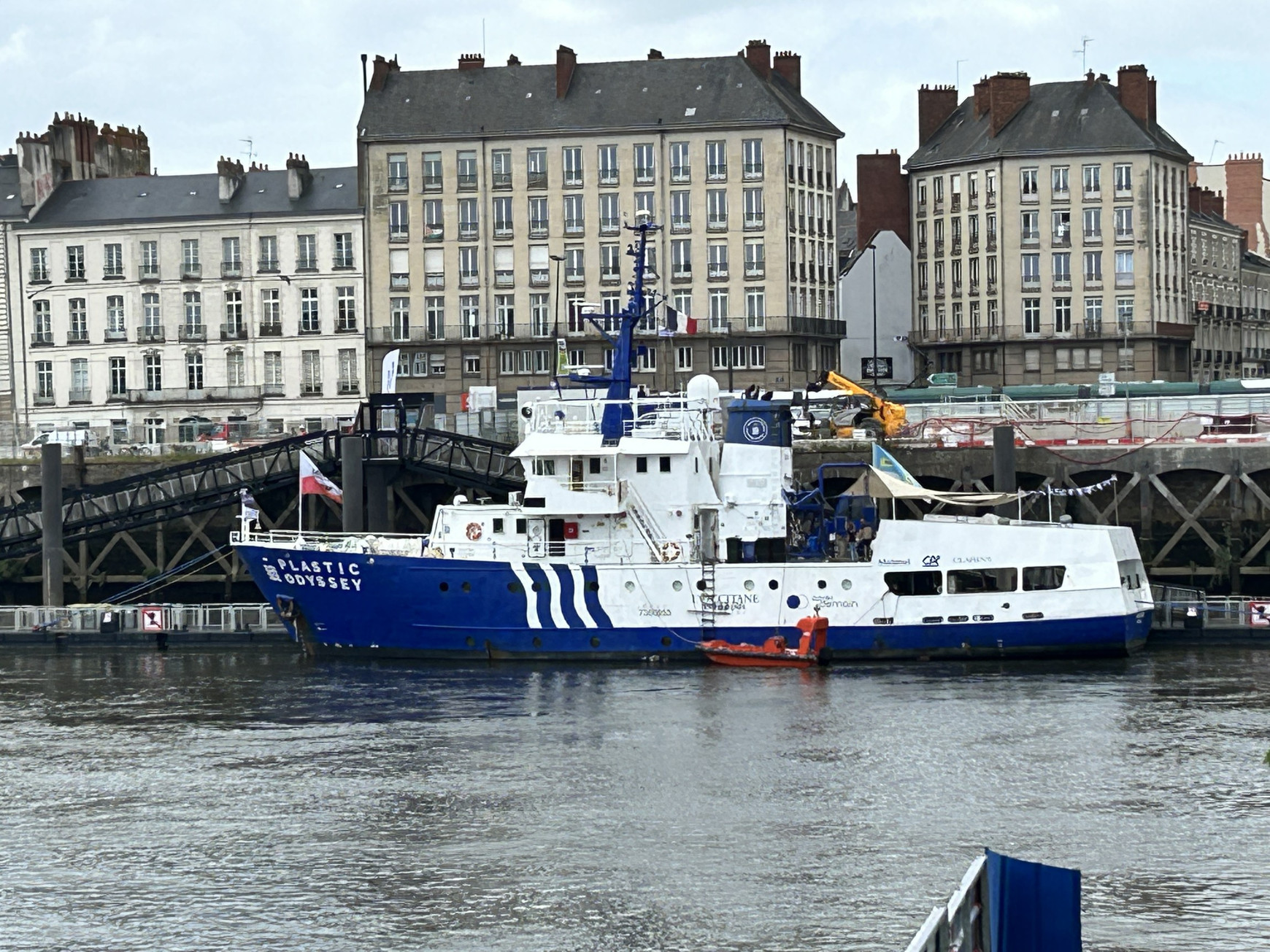 © Baptiste Brémond A Nantes, le Plastic Odyssey fait escale pour sensibiliser à la pollution plastique