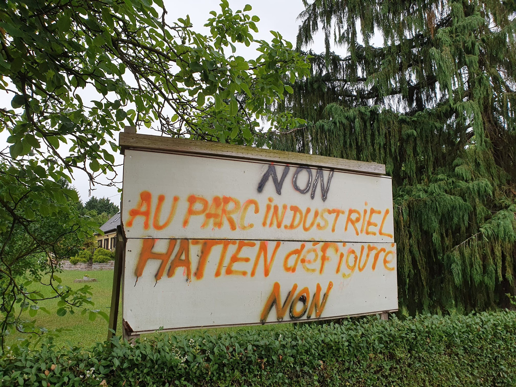 Crédit photo : Charlotte Baechler - Euradio Un collectif d'habitants s'oppose à un projet de raffinerie de lithium