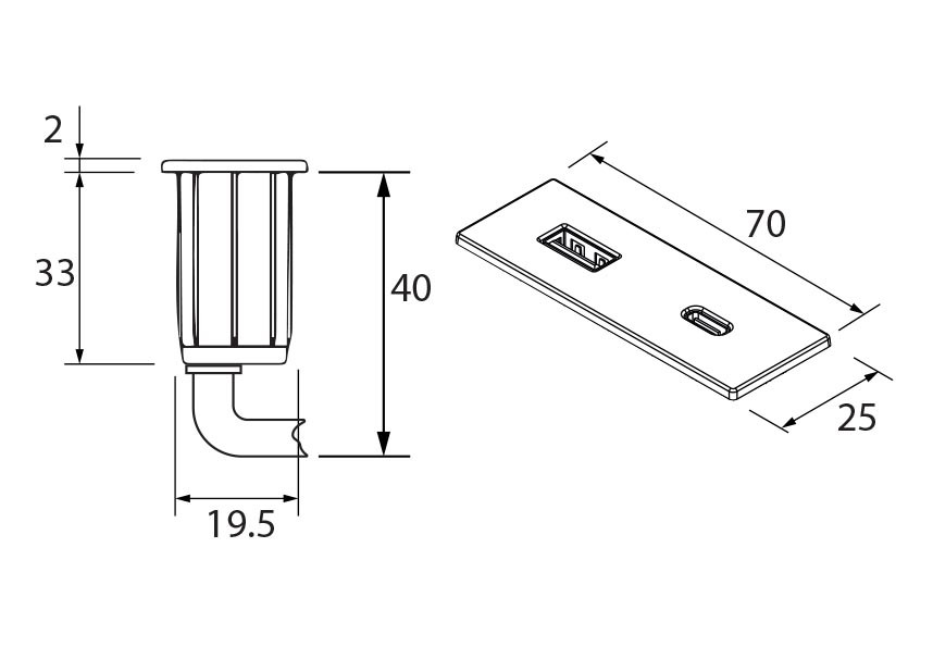 Schéma de «  Nano rectangle Doré  »