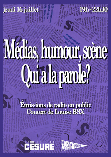 Médias, humour, scène : qui prend la parole ?