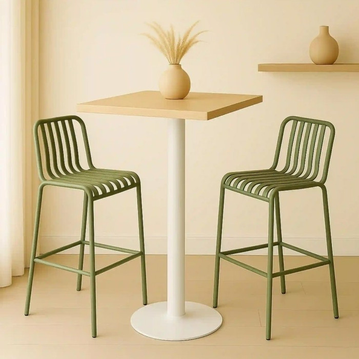 Pied Jane rond Blanc 900 mm