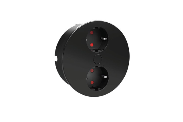 2 PRISES AUTOMATA RONDE NOIRM