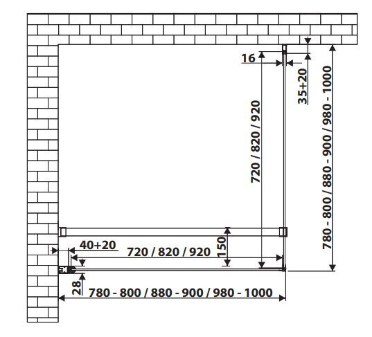 Schéma de «  Paroi de douche Sirli  »